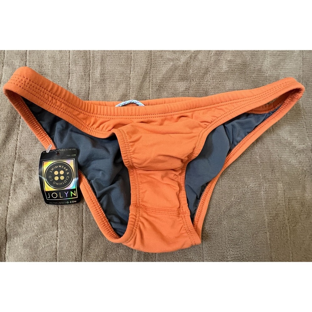 Jolyn Bikini Bottom Europe Style‎ Orange Apricot Small New With Tags